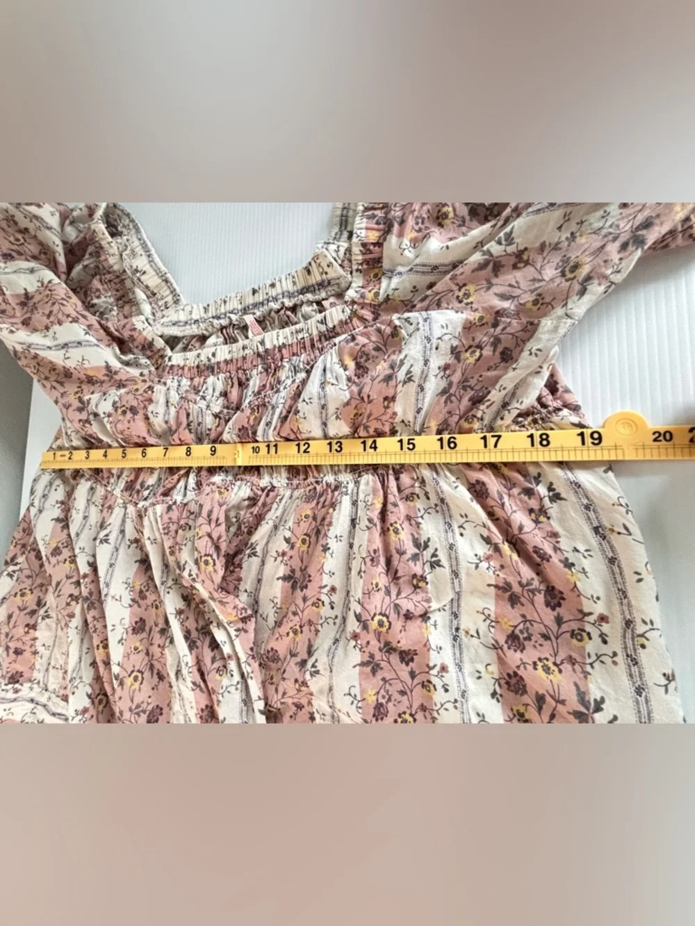 Free People 'Vintage Lover' Floral Print Short Sleeve Blouse Boho